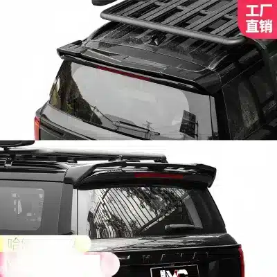 Rear Trunk Spoiler MC Sport Style Wings Exterior Modification for Great Wall Haval H5 Black Finish Rear Trunk Spoiler MC Sport Style Wings Exterior Modification for Great Wall Haval H5 Black Finish