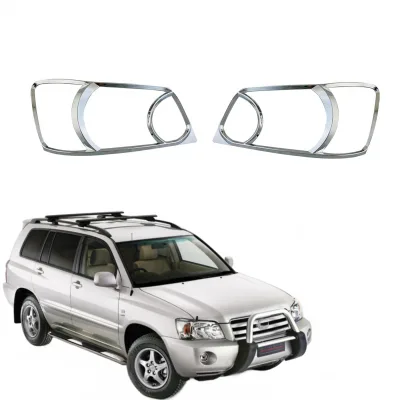 Headlight Lens Cover Trim for Toyota Highlander Kluger 2003-2006 Front Lamp Bezel Protector Headlight Lens Cover Trim for Toyota Highlander Kluger 2003-2006 Front Lamp Bezel Protector