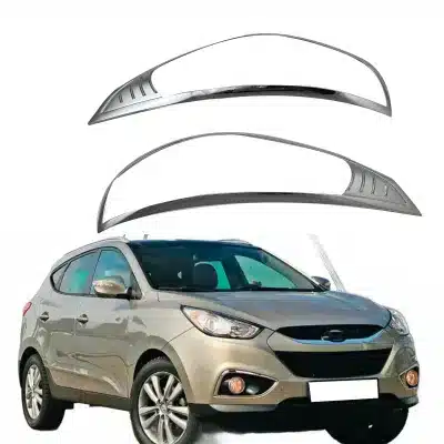 Chrome Headlight Cover Trim for Hyundai IX35 2009-2012 Front Lamp Bezel Decoration Frame Chrome Headlight Cover Trim for Hyundai IX35 2009-2012 Front Lamp Bezel Decoration Frame