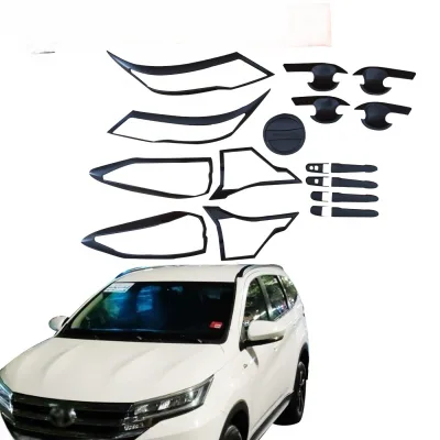 Matte Black Exterior Trim Parts Set for Toyota Rush 2019 High-Grade ABS Protective Covers Matte Black Exterior Trim Parts Set for Toyota Rush 2019 High-Grade ABS Protective Covers