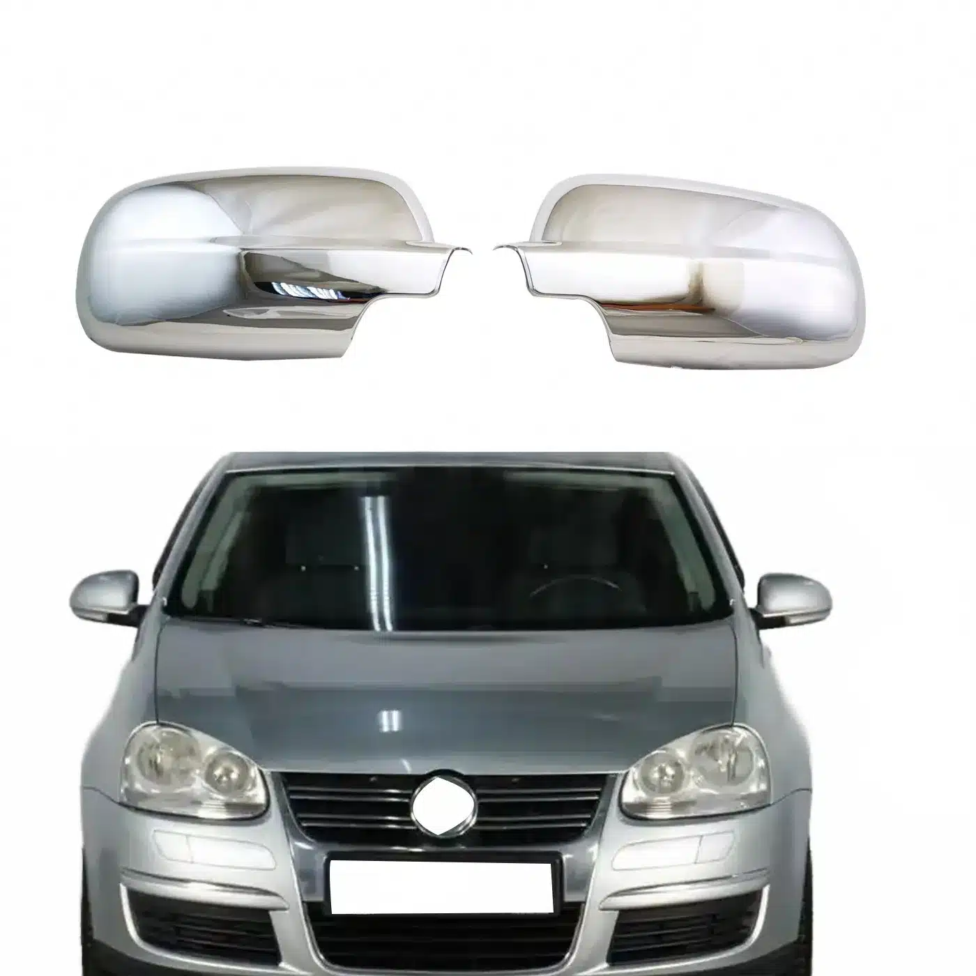 Chrome Plated Side View Rearview Mirror Cover Caps for VW Passat B5 Bora Golf MK4 Jetta