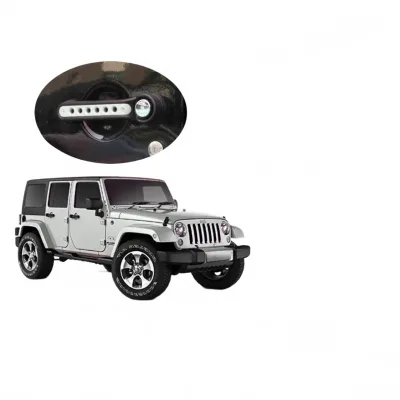 Zinc Alloy Door Handle Trim Inserts Set for 2007-2017 Jeep Wrangler JK 4-Door, Red