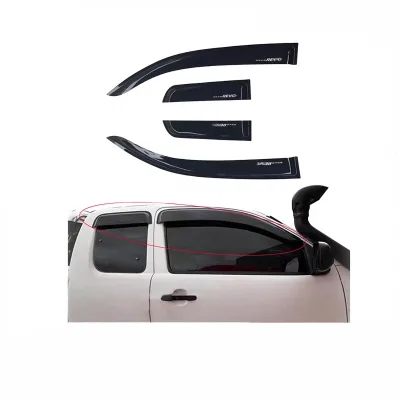 Window Deflectors Side Awning Rain Guard Set Sun Visor Vent Shade for Toyota Hilux Revo Window Deflectors Side Awning Rain Guard Set Sun Visor Vent Shade for Toyota Hilux Revo