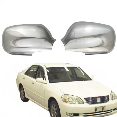 Chrome Side Rearview Mirror Covers for Toyota Mark II GX110 JZX110 Exterior Replacement Shells Chrome Side Rearview Mirror Covers for Toyota Mark II GX110 JZX110 Exterior Replacement Shells