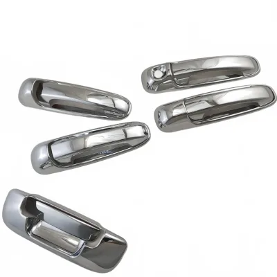 Tailgate Handle Cover and Rear Door Bowl Trim for Dodge Ram 1500 2500 2002-2018