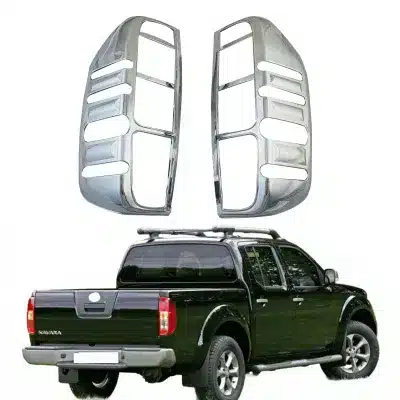 Rear Tail Light Covers Triple Chrome Plated Trim Bezels for Nissan Navara D40 Frontier 2007-2014 Rear Tail Light Covers Triple Chrome Plated Trim Bezels for Nissan Navara D40 Frontier 2007-2014
