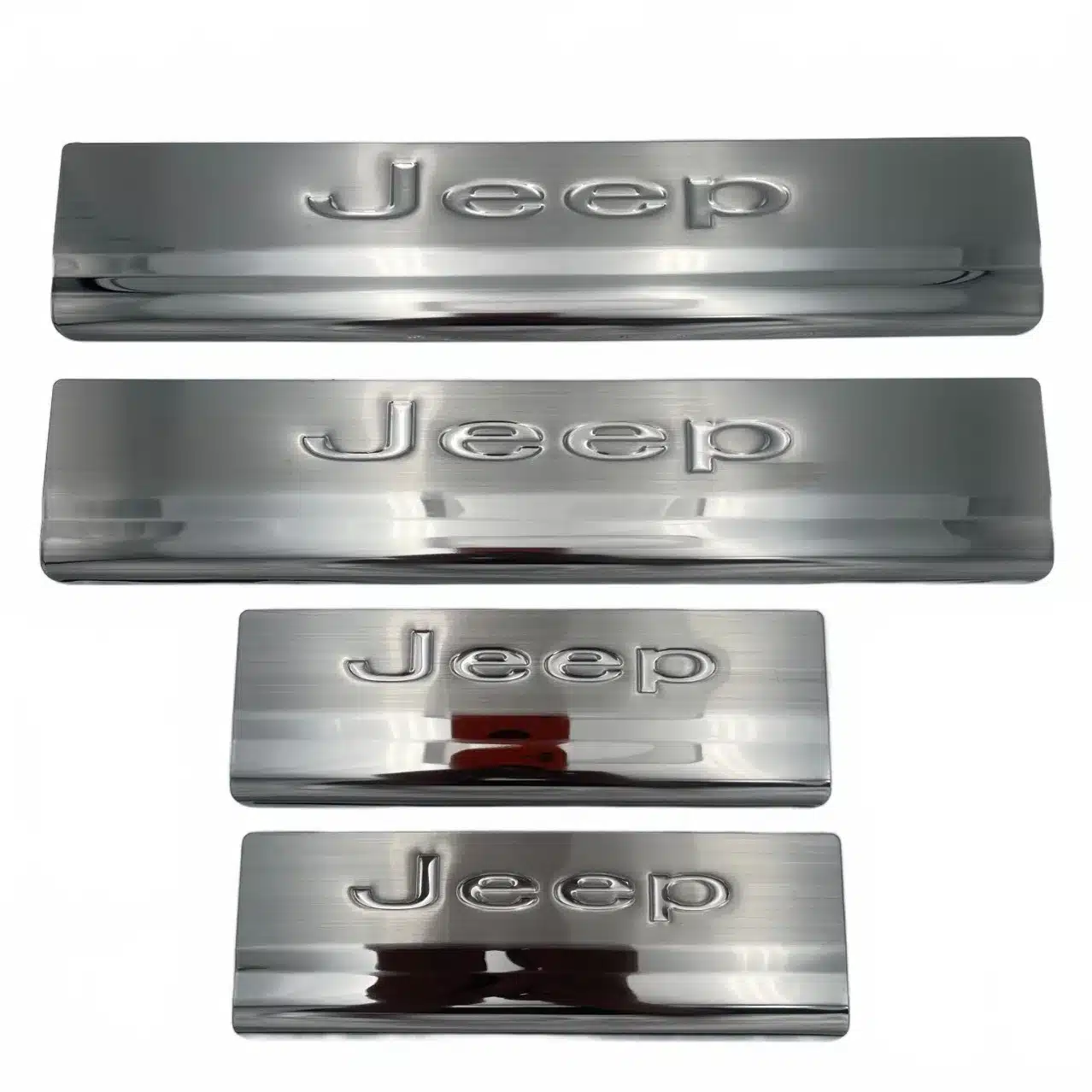 Stainless Steel Door Sill Guard Protectors for 2009-2015 Jeep Compass and Patriot, 4PCS Set