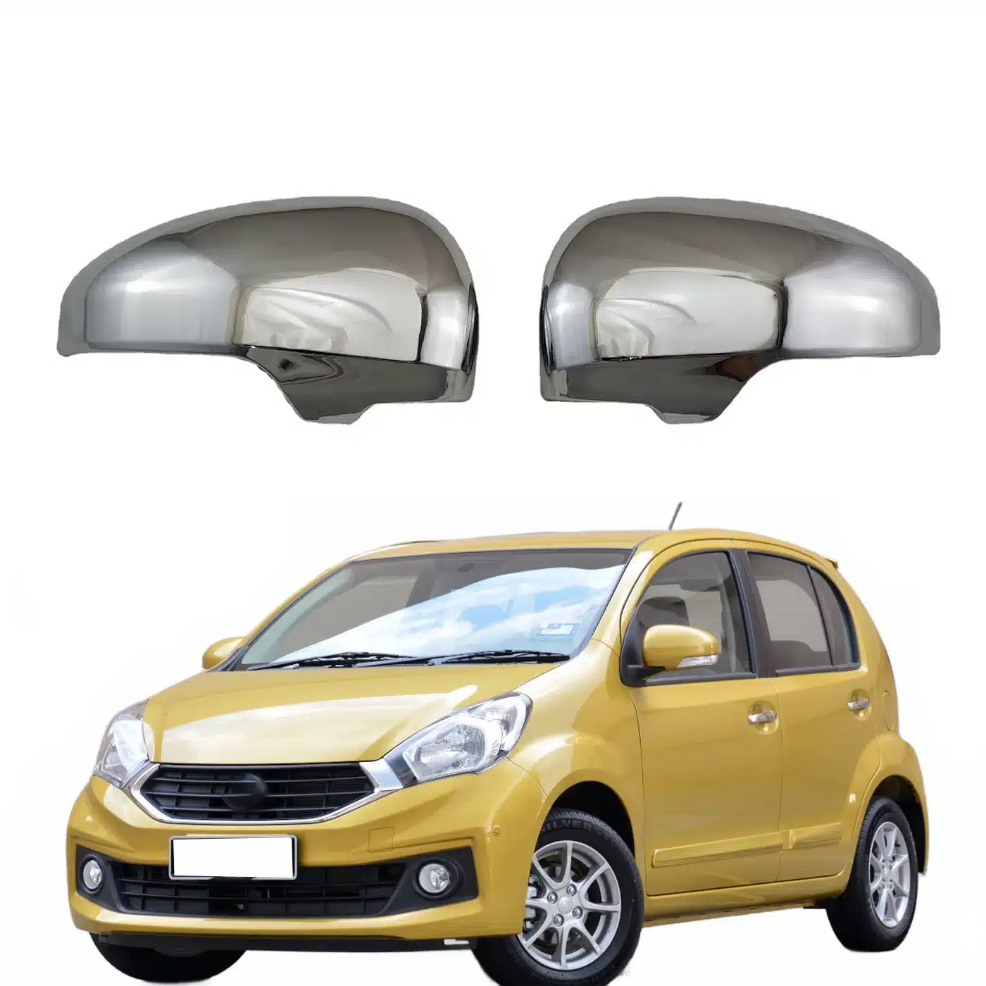 Rear View Mirror Cover Cap and Frame Trim for Reiz WISH and Perodua MYVI