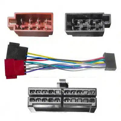 Universal 20-Pin to ISO Radio Wiring Harness Adapter for Car Audio Stereo Head Unit