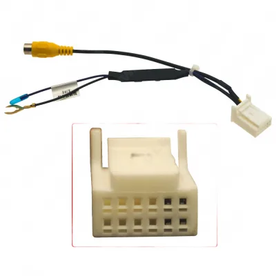 12-Pin Backup Camera Video Adapter Cable with 12V to 6V Voltage Step Down Converter for Toyota 12-Pin Backup Camera Video Adapter Cable with 12V to 6V Voltage Step Down Converter for Toyota