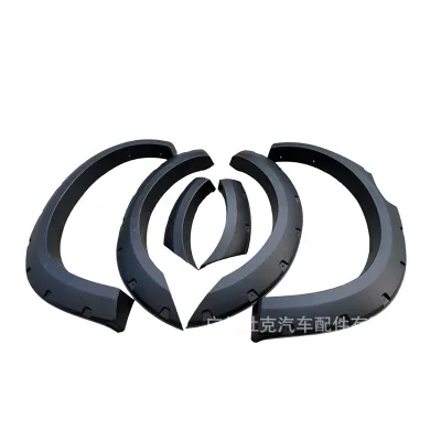 Textured Black Fender Flares with Bolt Rivet Design for Ford Ranger T6 T7 T8 2012-2022 Textured Black Fender Flares with Bolt Rivet Design for Ford Ranger T6 T7 T8 2012-2022