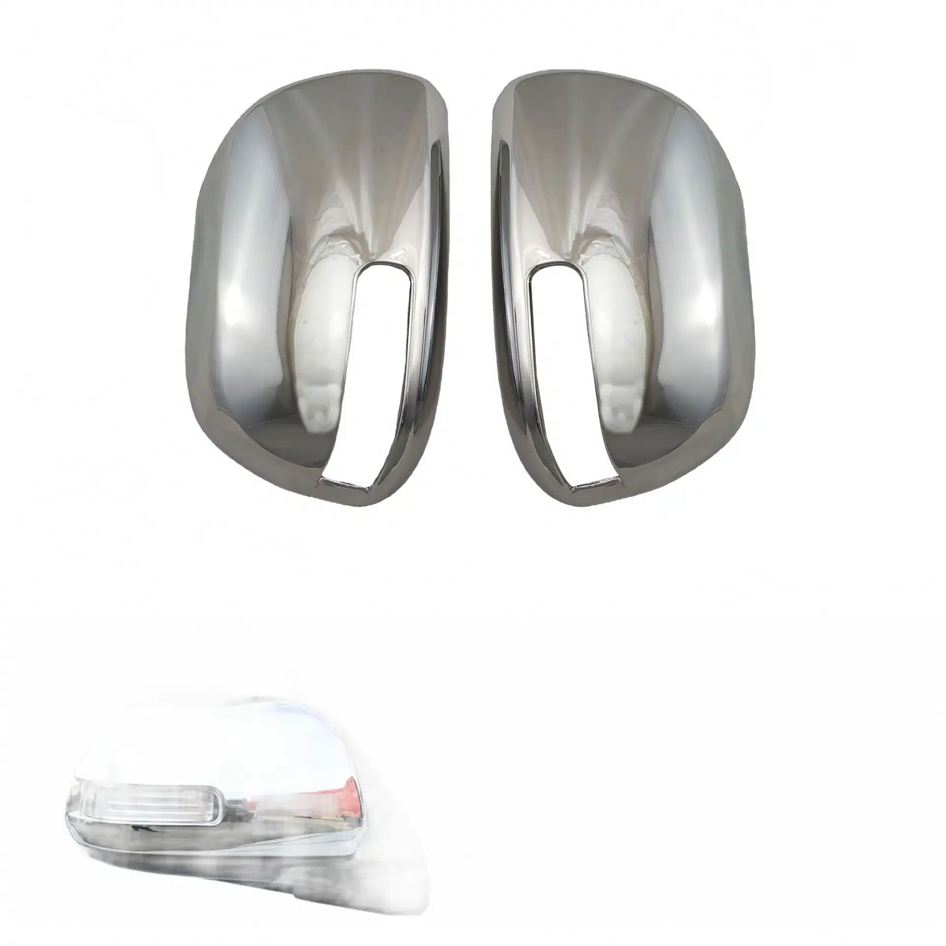 Side Mirror Cover Cap Chrome Plated ABS Exterior Accent for Toyota Alphard 20 Series 2008-2015