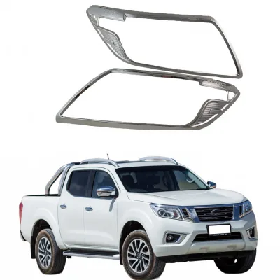 Front Headlight Cover Chrome Plated Trim Frame Protector for 2015-2020 Nissan Navara NP300 Front Headlight Cover Chrome Plated Trim Frame Protector for 2015-2020 Nissan Navara NP300