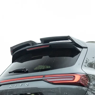 Rear Trunk Spoiler Tail Wing for AITO M7 Carbon Fiber Style Exterior Replacement Decoration Rear Trunk Spoiler Tail Wing for AITO M7 Carbon Fiber Style Exterior Replacement Decoration