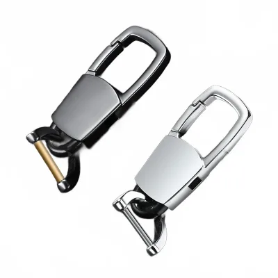 Zinc Alloy Car Keychain D-Ring Key Fob Hook Clip and Matte Finish Key Ring Holder