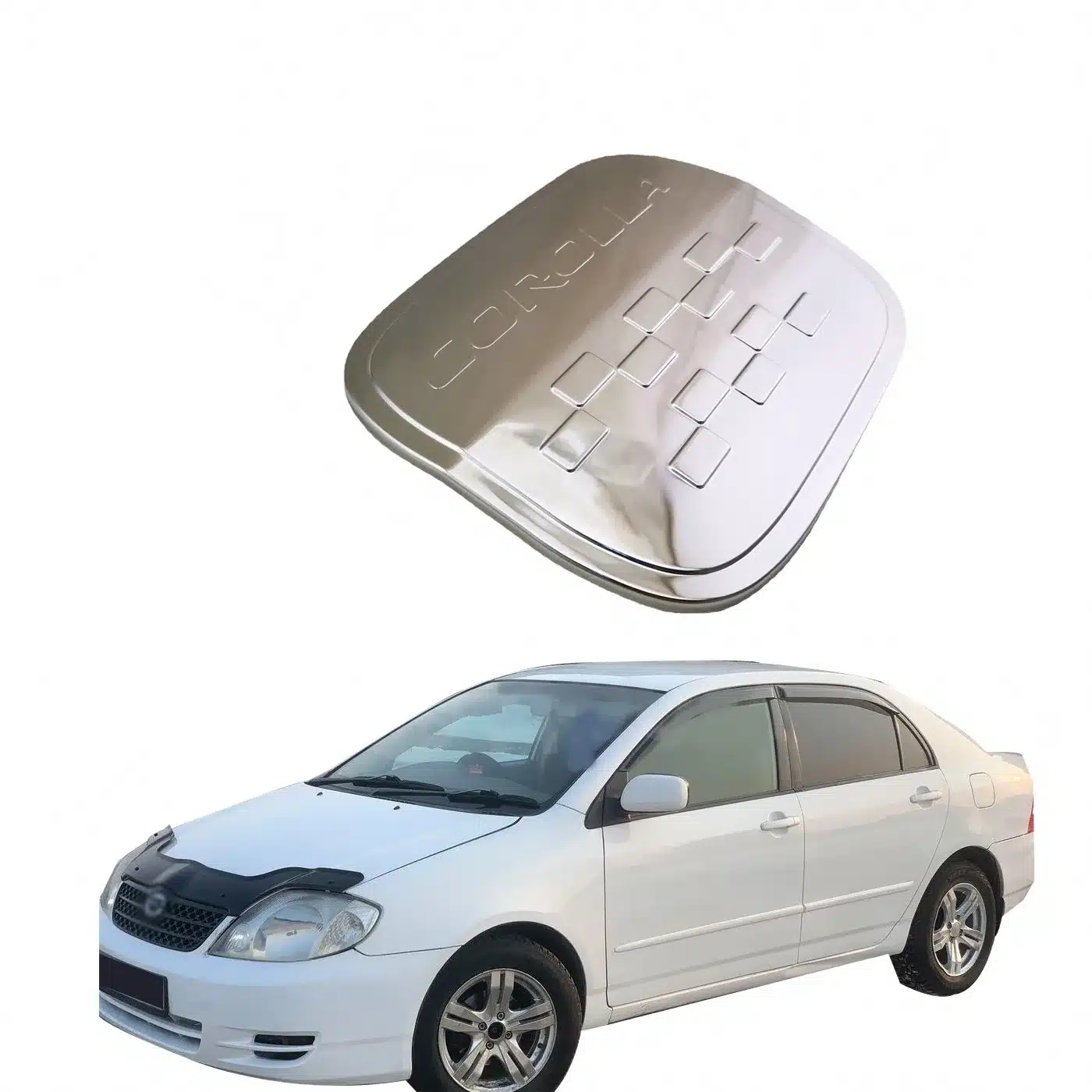 Fuel Tank Cap Cover Car Styling Decorative Trim Accessory for Toyota Corolla 2003-2005