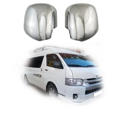 Chrome Exterior Rearview Mirror Cover Caps for Toyota Hiace Commuter 2006-2016 Replacement Parts Chrome Exterior Rearview Mirror Cover Caps for Toyota Hiace Commuter 2006-2016 Replacement Parts