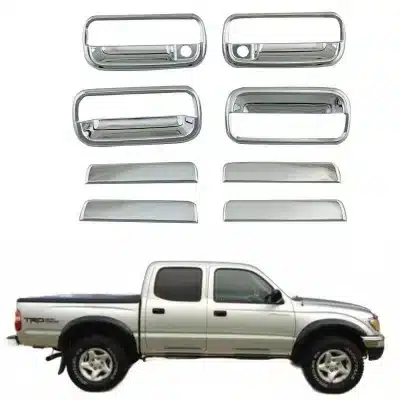 Chrome Exterior Door Handle Set Compatible with 2001-2004 Toyota Tacoma Chrome Exterior Door Handle Set Compatible with 2001-2004 Toyota Tacoma