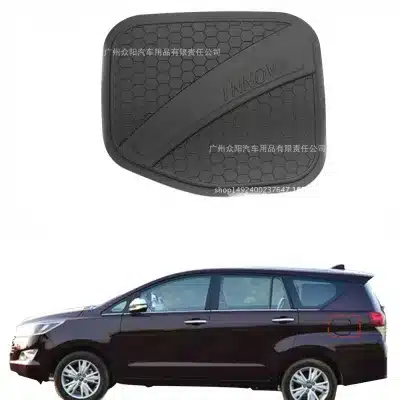 Matte Black Fuel Tank Gas Cap Cover Decorative Trim Compatible with Toyota Innova Kijang 2016 Matte Black Fuel Tank Gas Cap Cover Decorative Trim Compatible with Toyota Innova Kijang 2016
