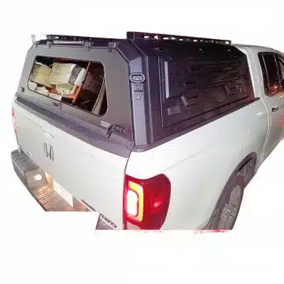 Tri-Fold Hard Truck Bed Tonneau Cover, Heavy Duty Aluminum Alloy Cargo Box Canopy for Honda Ridgeline