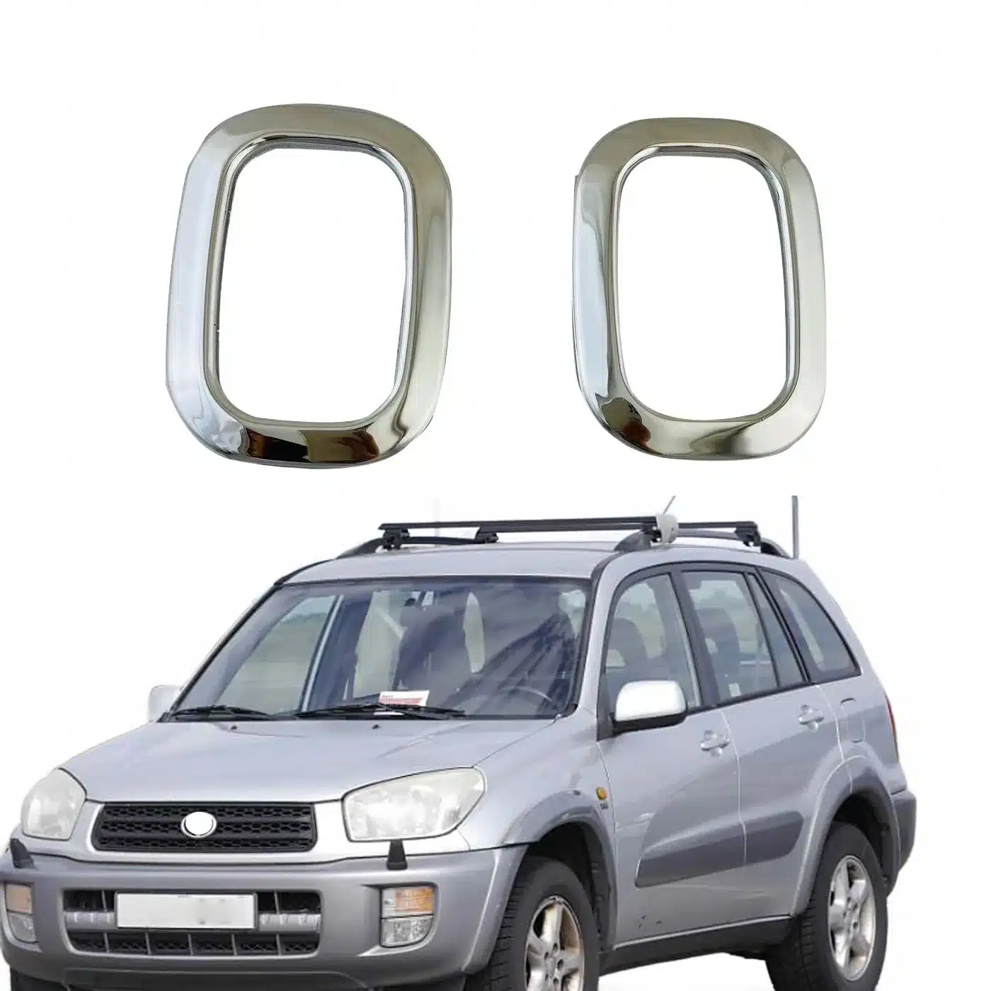 Side Marker Light Trim Frame and Cover Set Compatible with Toyota RAV4 2001-2005 and Vios 2003-2007