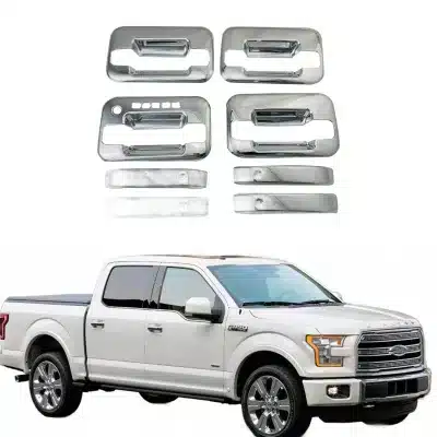 Chrome Exterior Door Handle Cover and Bowl Trim Kit for Ford F-150 2009-2014 Raptor Chrome Exterior Door Handle Cover and Bowl Trim Kit for Ford F-150 2009-2014 Raptor
