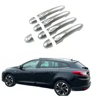 Chrome Exterior Door Handle Covers for Renault Megane 3 MK3 III 2008-2016 Trim Protection Trim