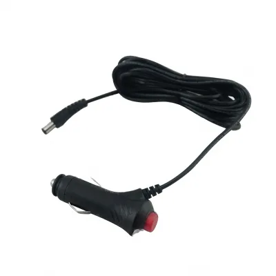3.5m Car Cigarette Lighter Power Adapter Cord with On/Off Switch, 12V-24V DC 5.5mm x 2.1mm Male Plug Connector Cable