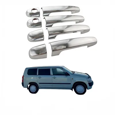 Chrome Exterior Door Handle Covers Trim for Toyota Probox and Succeed 2004-2015 Chrome Exterior Door Handle Covers Trim for Toyota Probox and Succeed 2004-2015