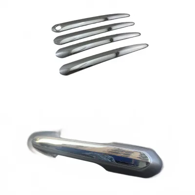 Chrome Exterior Smart Door Handle Covers for 2020-2023 Toyota RAV4 Protective Trim Overlays