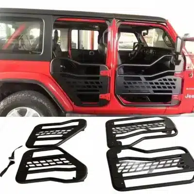 4-Door Tubular Matrix Half Doors with Side Mirrors for 2018-2025 Jeep Wrangler JL & Gladiator JT 4-Door Tubular Matrix Half Doors with Side Mirrors for 2018-2025 Jeep Wrangler JL & Gladiator JT