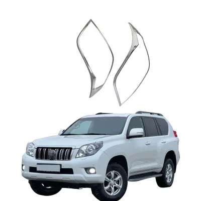Front Headlight Cover Chrome Plated ABS Bezels for Toyota Land Cruiser Prado FJ150 2010 Front Headlight Cover Chrome Plated ABS Bezels for Toyota Land Cruiser Prado FJ150 2010