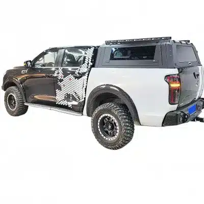 Multi-Functional Trunk Bed Canopy Cover with Triple Door Opening and Sliding Windows for GWM Cannon Great Wall Poer Series