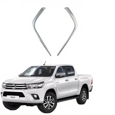 Chrome Fog Light Eyebrow Cover Trim for Toyota Hilux Revo 2016 Exterior Decoration Accessories Chrome Fog Light Eyebrow Cover Trim for Toyota Hilux Revo 2016 Exterior Decoration Accessories
