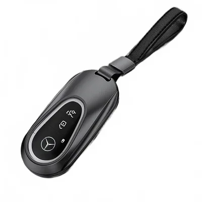 Zinc Alloy Car Key Fob Cover Case with Keychain for Mercedes-Benz GLC Class GLC300L GLC260 2022-2023 Zinc Alloy Car Key Fob Cover Case with Keychain for Mercedes-Benz GLC Class GLC300L GLC260 2022-2023