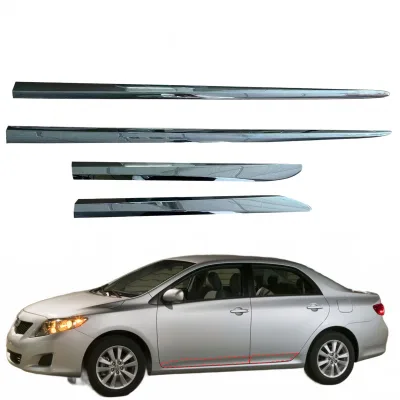 Chrome Door Side Body Molding Trim Strip for Toyota Corolla 2011 Set Chrome Door Side Body Molding Trim Strip for Toyota Corolla 2011 Set