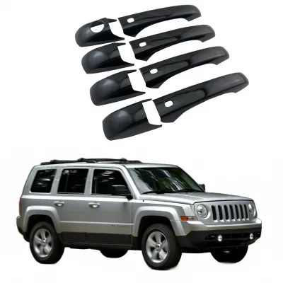 Exterior Door Handle Cover Set in Piano Black for Jeep Patriot Grand Cherokee Chrysler 300C Exterior Door Handle Cover Set in Piano Black for Jeep Patriot Grand Cherokee Chrysler 300C