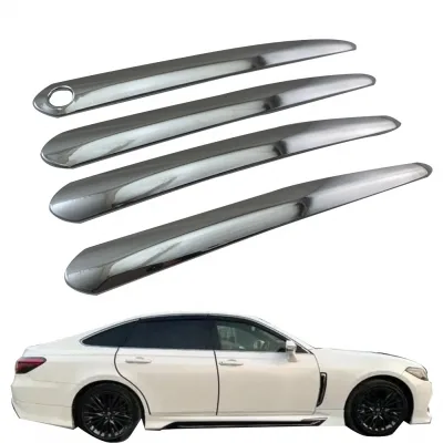 Chrome Exterior Half Door Handle Covers Trim Electroplated Decorative Strips for Toyota Crown Kluger Chrome Exterior Half Door Handle Covers Trim Electroplated Decorative Strips for Toyota Crown Kluger