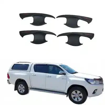 Matte Black Door Handle Bowl Cover Trim for Toyota Hilux REVO 2015-Current Matte Black Door Handle Bowl Cover Trim for Toyota Hilux REVO 2015-Current