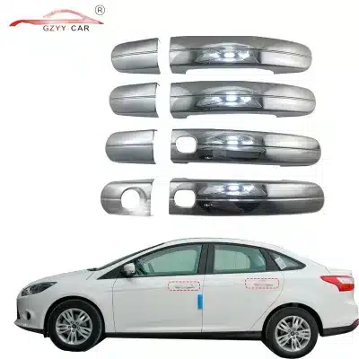 Chrome Plated ABS Door Handle Covers with Smart Keyholes for Ford Focus Exterior Trim Decoration Chrome Plated ABS Door Handle Covers with Smart Keyholes for Ford Focus Exterior Trim Decoration