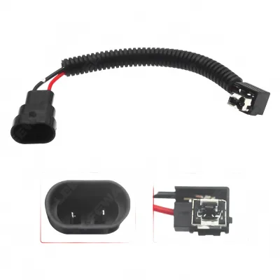 H1 Male to 9005 HB3 Female Adapter Connector Wiring Harness for LED HID Headlight Conversion H1 Male to 9005 HB3 Female Adapter Connector Wiring Harness for LED HID Headlight Conversion