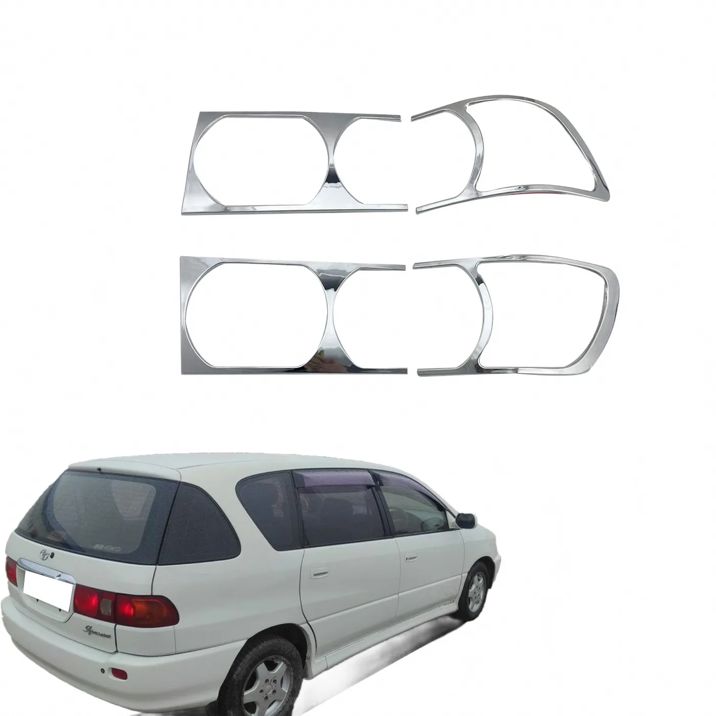 Rear Tail Light Guard Trim Cover for Toyota IPSUM Picnic 2000-2001, Outer Taillamp Decorative Protector