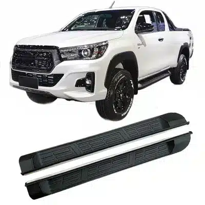 Running Boards Side Steps Rail Pedals Compatible with Toyota Hilux Revo 2-Door Regular Cab Replacement Running Boards Side Steps Rail Pedals Compatible with Toyota Hilux Revo 2-Door Regular Cab Replacement