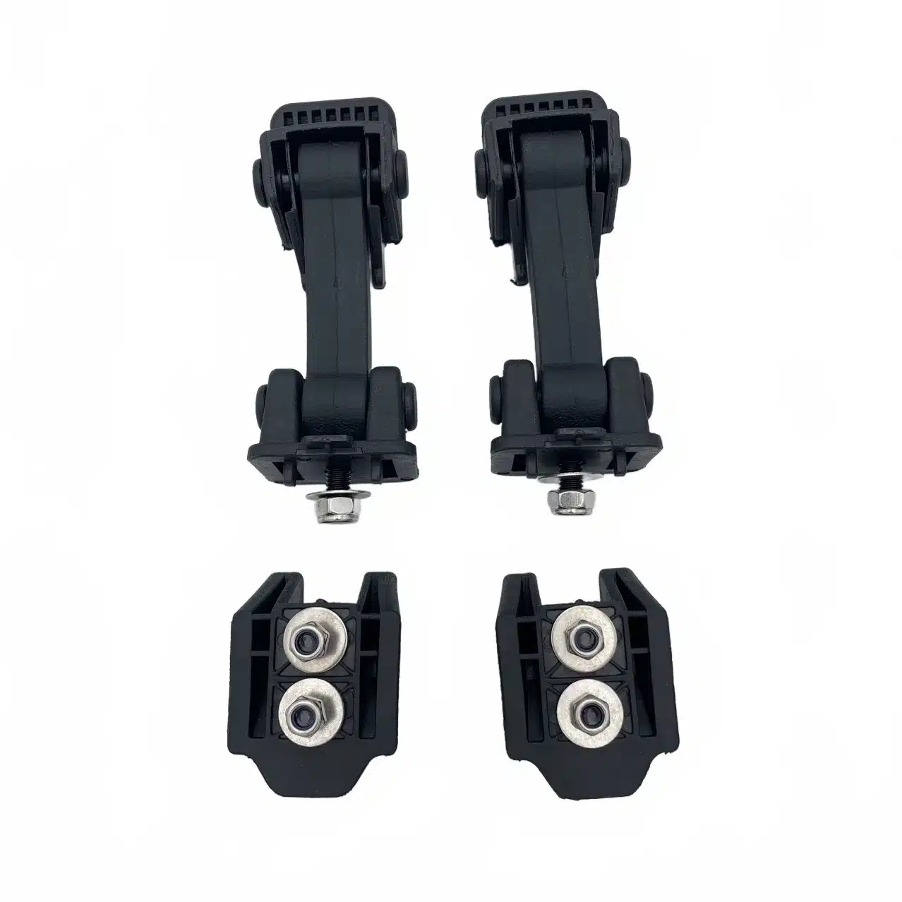 Hood Latch Catch Kit Black Replacement for 2007-2017 Jeep Wrangler JK JKU, OE Style Hasp Set