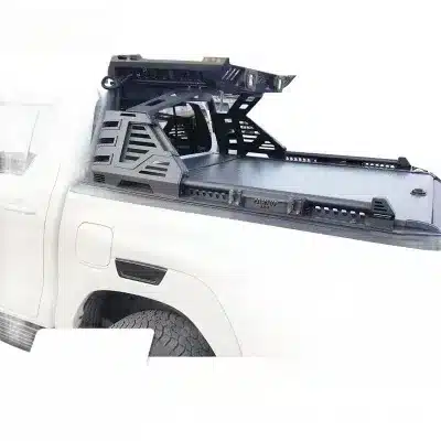 Heavy Duty Steel Roll Bar with Integrated Cargo Basket for Toyota Hilux Revo Vigo SR5 Pickups