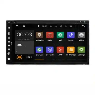 6.95-Inch Universal Double Din Car DVD Player with GPS Navigation Bluetooth Reverse Camera Support and Multimedia Radio 6.95-Inch Universal Double Din Car DVD Player with GPS Navigation Bluetooth Reverse Camera Support and Multimedia Radio