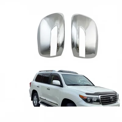 Chrome Exterior Rearview Mirror Cover Caps for Land Cruiser FJ200 LC200 2008-2011 Chrome Exterior Rearview Mirror Cover Caps for Land Cruiser FJ200 LC200 2008-2011