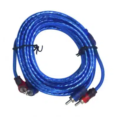 5M Car Audio RCA Cable 2-Male to 2-Male Transparent Blue Stereo Interconnect Wire for Vehicle Amplifier System 5M Car Audio RCA Cable 2-Male to 2-Male Transparent Blue Stereo Interconnect Wire for Vehicle Amplifier System