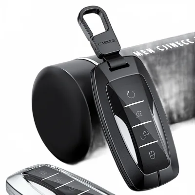Aluminum Alloy Car Key Fob Cover Case Housing Protective Shield for BYD Qin Pro Song Pro Tang Han Models Aluminum Alloy Car Key Fob Cover Case Housing Protective Shield for BYD Qin Pro Song Pro Tang Han Models