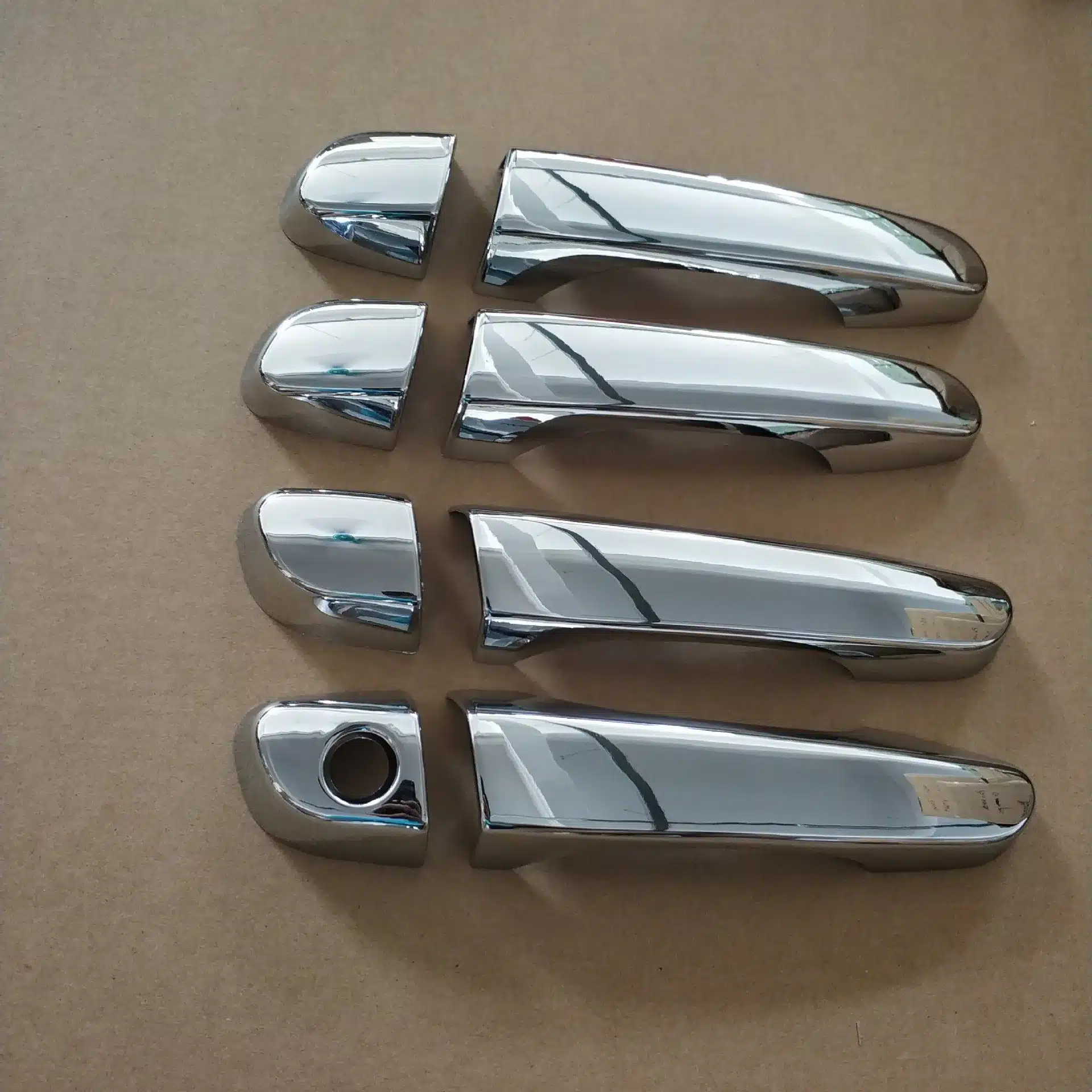 Exterior Door Handle Cover Trim Kit for Hyundai IX25 Creta, ABS Chrome Finish